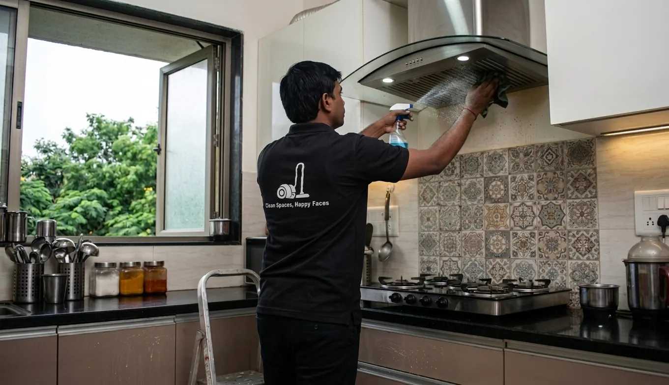 Kitchen degreasing and sanitization before the rainy season